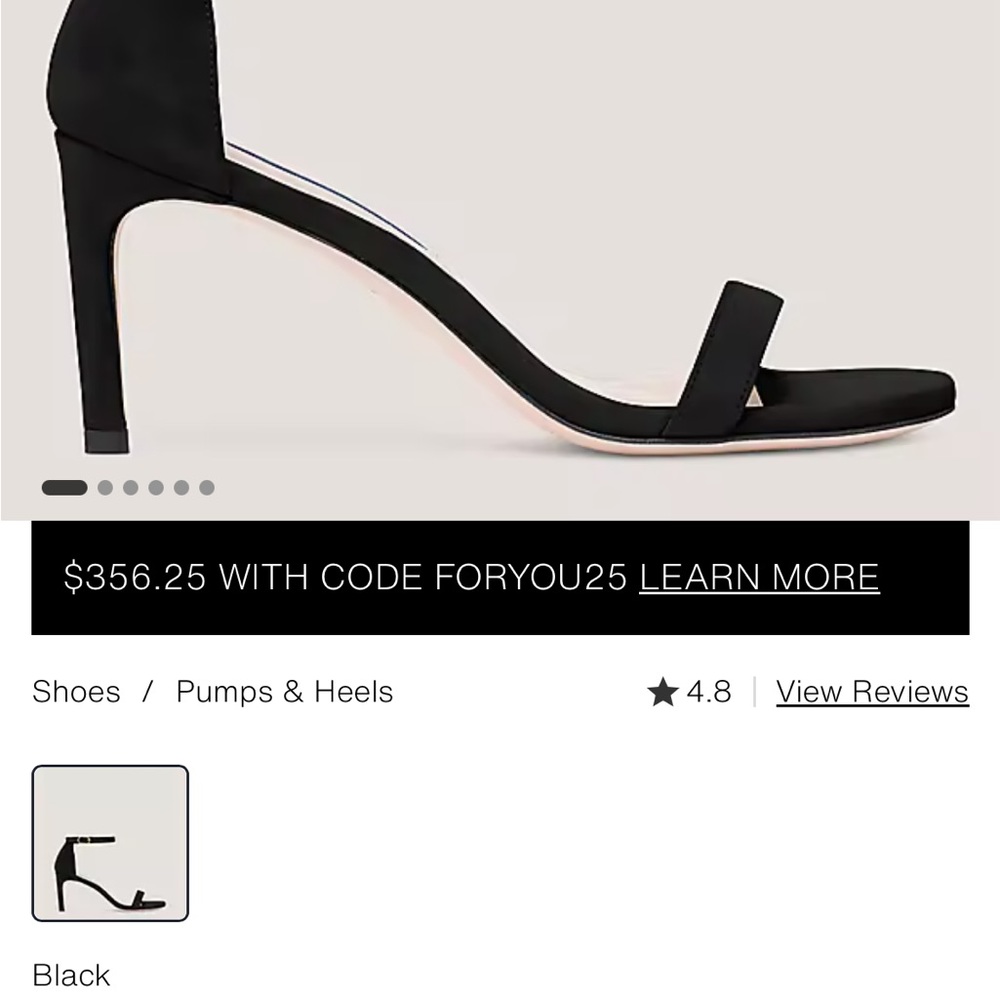 Stuart Weitzman NunakedStraight Heels Size 9
